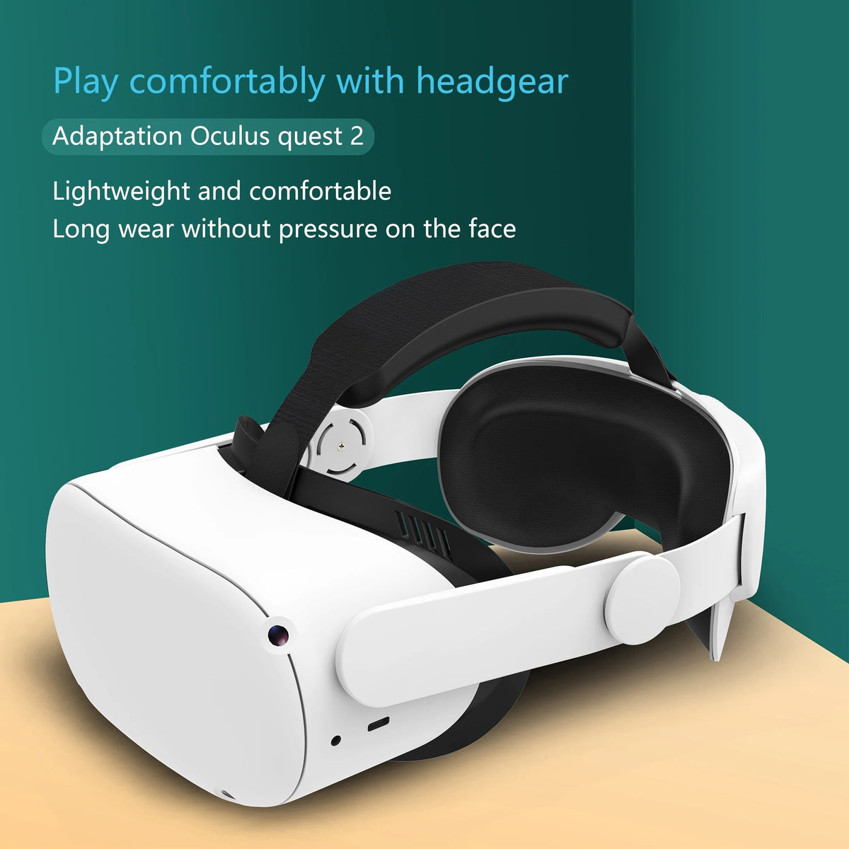 HUNDAI Design For Meta Quest 2/Oculus Quest 2 Elite Strap Adjustable Head Strap - mariaestalocashop