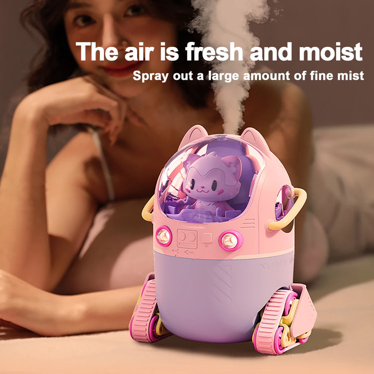 New Astronaut Air Humidifier 220ml With Night Light 1200mAh Battery  Rechargeable Home Aroma oil Diffuser Gift for Kids - mariaestalocashop