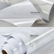 Width Marble Self Adhesive Wallpaper Vinyl Wall Stickers Waterproof Contact Paper For Kitchen Decorative Film Home Decor