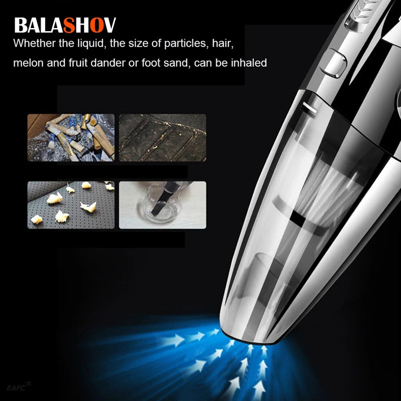 Wireless Vacuum Cleaner Powerful Cyclone Suction Rechargeable Handheld Vacuum Cleaner Quick Charge for Car Home Pet Hair - mariaestalocashop