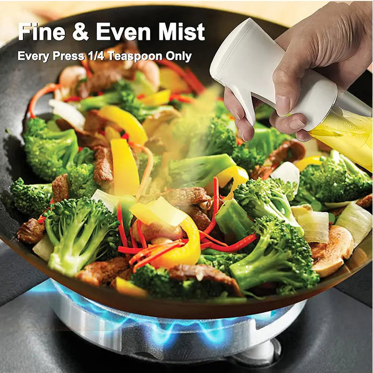 Oil Spray Bottle for Cooking Kitchen Olive Oil Sprayer for Camping BBQ Baking Vinegar Soy Sauce 200ml 300ml - mariaestalocashop