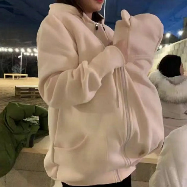 winter pregnancy clothes maternity jackets kangaroo coat baby carrier