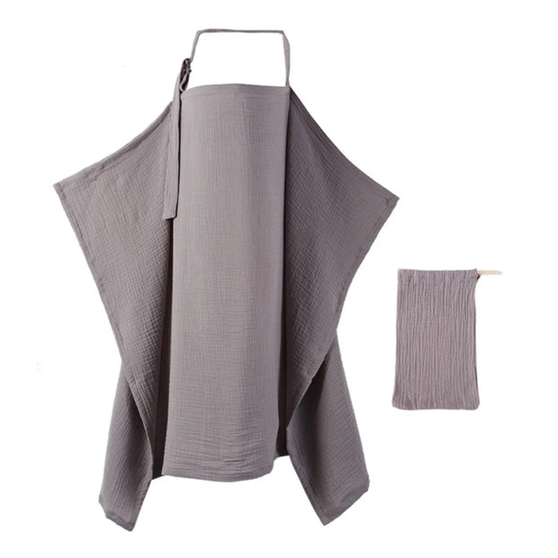F62D Mother Outing Breastfeeding Towel Cotton Baby Feeding Cover Anti-