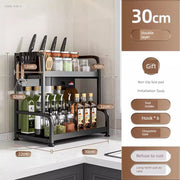 kitchen rack rag storage drain rack punch-free household seasoning    