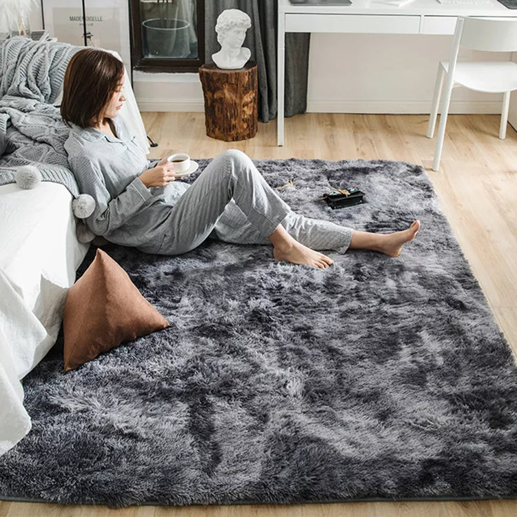 Gray Carpet for Living Room Plush Rug Bed Room Floor Fluffy Mats Anti-slip Home Decor Rugs Soft Velvet Carpets Kids Room Blanket - mariaestalocashop