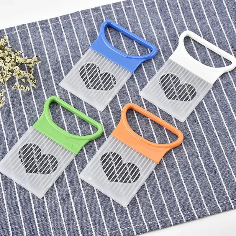 Effortlessly Slice Onions with this 1pc Colorful Onion Slicer Kitchen stainless steel potato chip onion holder for chopping assi - mariaestalocashop