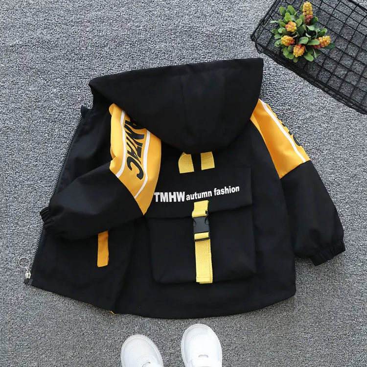 Baby Clothing Girl Thin Jacket New Autumn Fashion Clothing Boy Cardigan Zipper Hooded Jacket Children's Style Jacket - mariaestalocashop