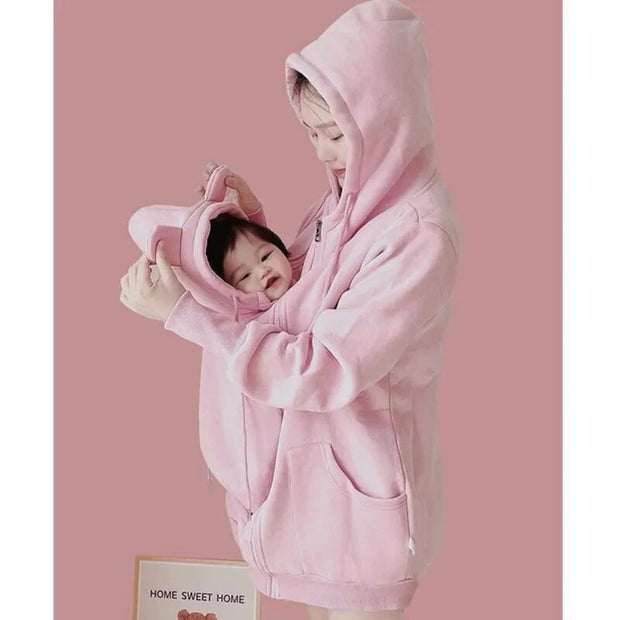 winter pregnancy clothes maternity jackets kangaroo coat baby carrier