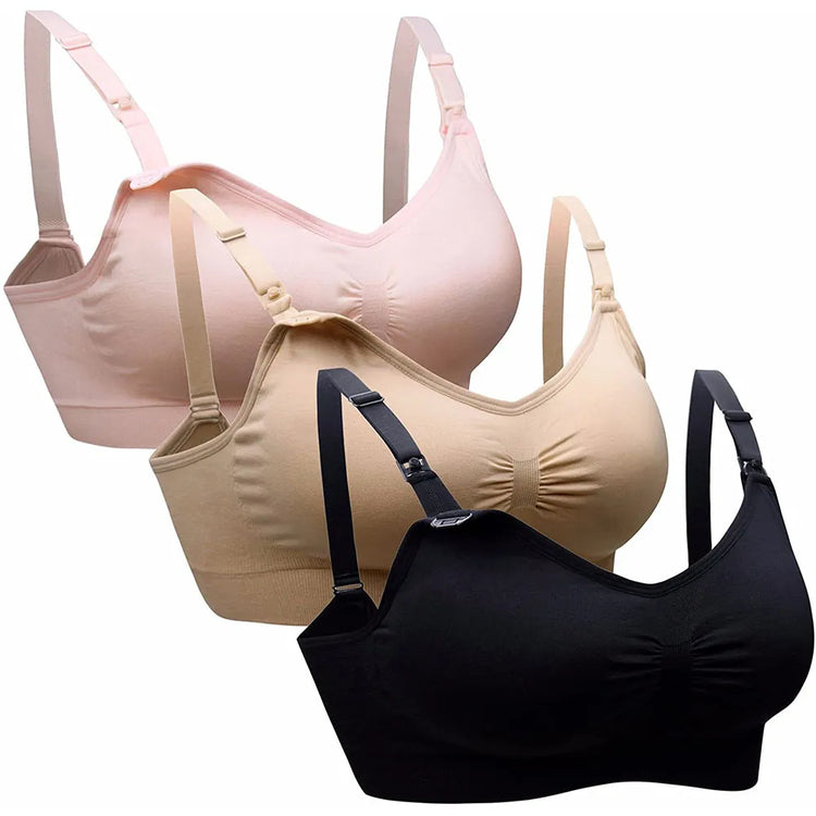 Breastfeeding Bras Maternity Nursing Bra for Feeding Nursing Underwear Clothes for Pregnant Women Wirefree Breathable Bra - mariaestalocashop