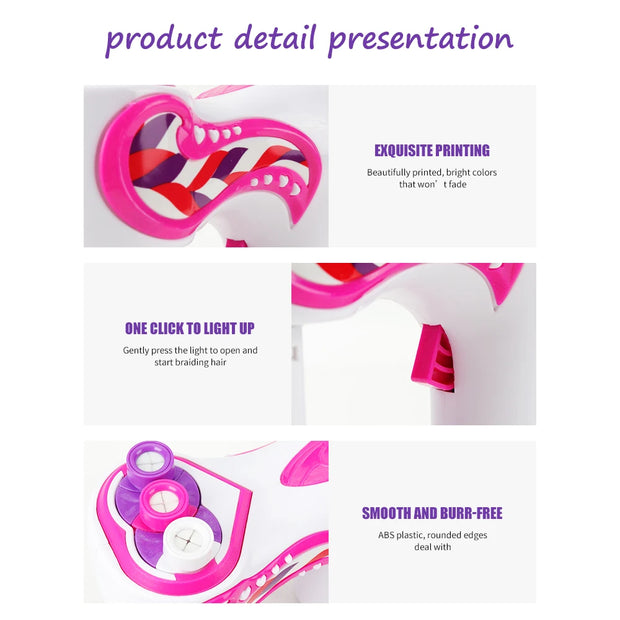 Automatic Hair Braider Electric DIY Hair Weave Twist Knitting Machine