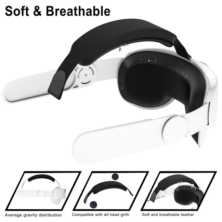 HUNDAI Design For Meta Quest 2/Oculus Quest 2 Elite Strap Adjustable Head Strap - mariaestalocashop