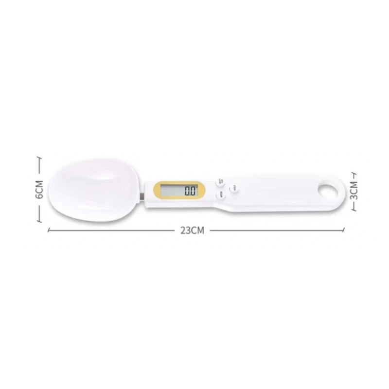 Weighing Spoon Scale Home Kitchen Tool Electronic Measuring Coffee Food Flour Powder Baking LCD Digital Measurement adjustable - mariaestalocashop