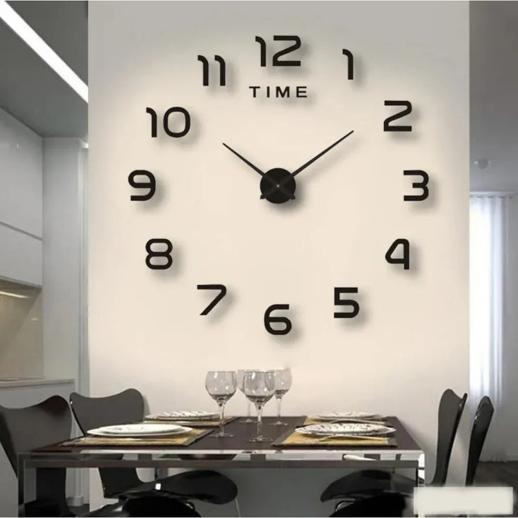 2023 Modern Design Large Wall Clock 3D DIY Quartz Clocks Fashion Watches Acrylic Mirror Stickers Living Room Home Decor Horloge - mariaestalocashop