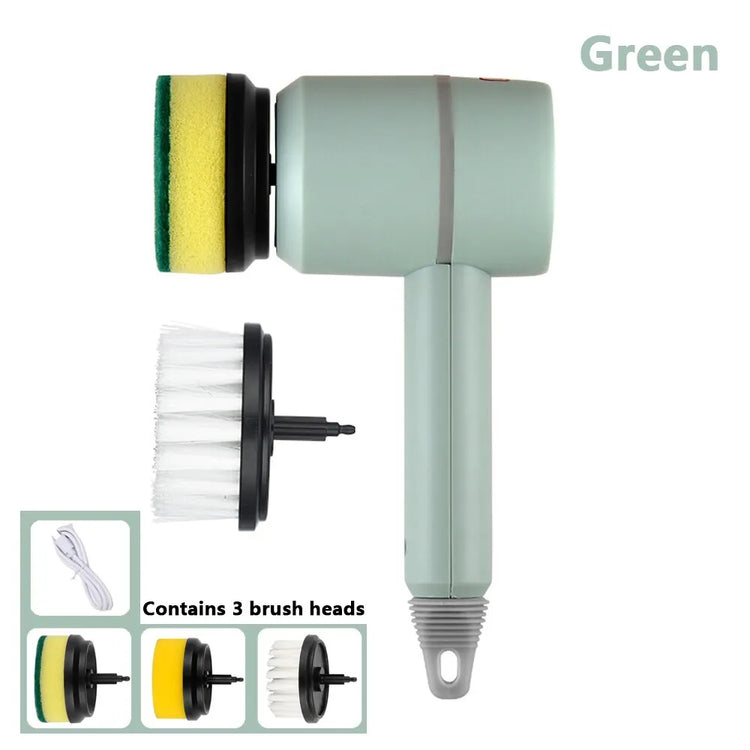 Electric Cleaning Brush Multi-functional Home USB Rechargeable Electric Rotary Scrubber Household Appliances Cleaning Gadget - mariaestalocashop