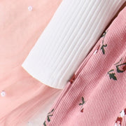 Baby Girl Floral Print Combo Dress with Headband Set Casual/Outdoor  Elegant Hyper-Tactile / 3D Sweet