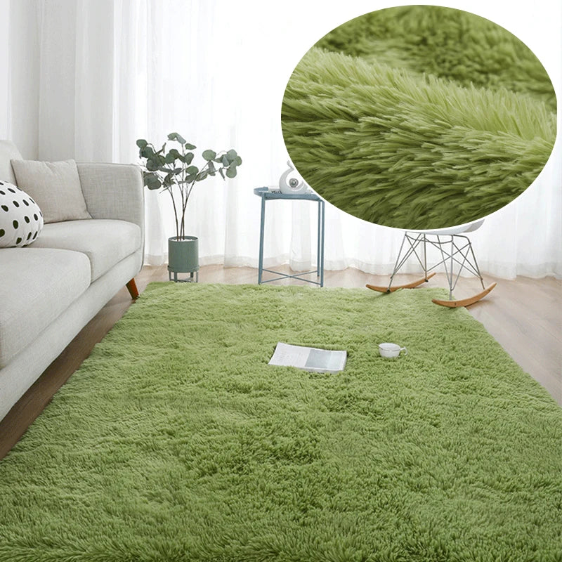 Gray Carpet for Living Room Plush Rug Bed Room Floor Fluffy Mats Anti-slip Home Decor Rugs Soft Velvet Carpets Kids Room Blanket - mariaestalocashop