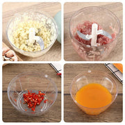 Manual Meat Mincer Garlic Chopper Rotate Garlic Press Crusher Vegetable Onion Cutter Kitchen Cooking Accessories