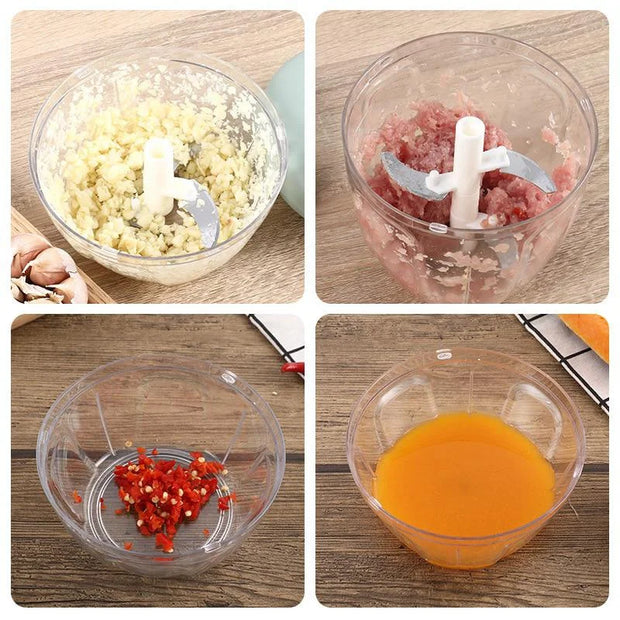 Manual Meat Mincer Garlic Chopper Rotate Garlic Press Crusher Vegetable Onion Cutter Kitchen Cooking Accessories
