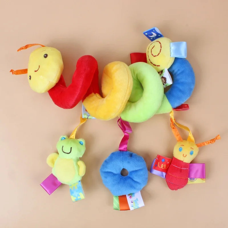 12 Styles Available, Baby Stroller, Hanging Bell, Plush, Baby color label, Bed packaging, cartoon multifunctional bed packaging - mariaestalocashop