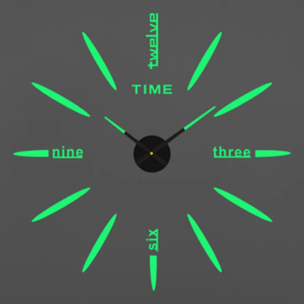 2023 Modern Design Large Wall Clock 3D DIY Quartz Clocks Fashion Watches Acrylic Mirror Stickers Living Room Home Decor Horloge