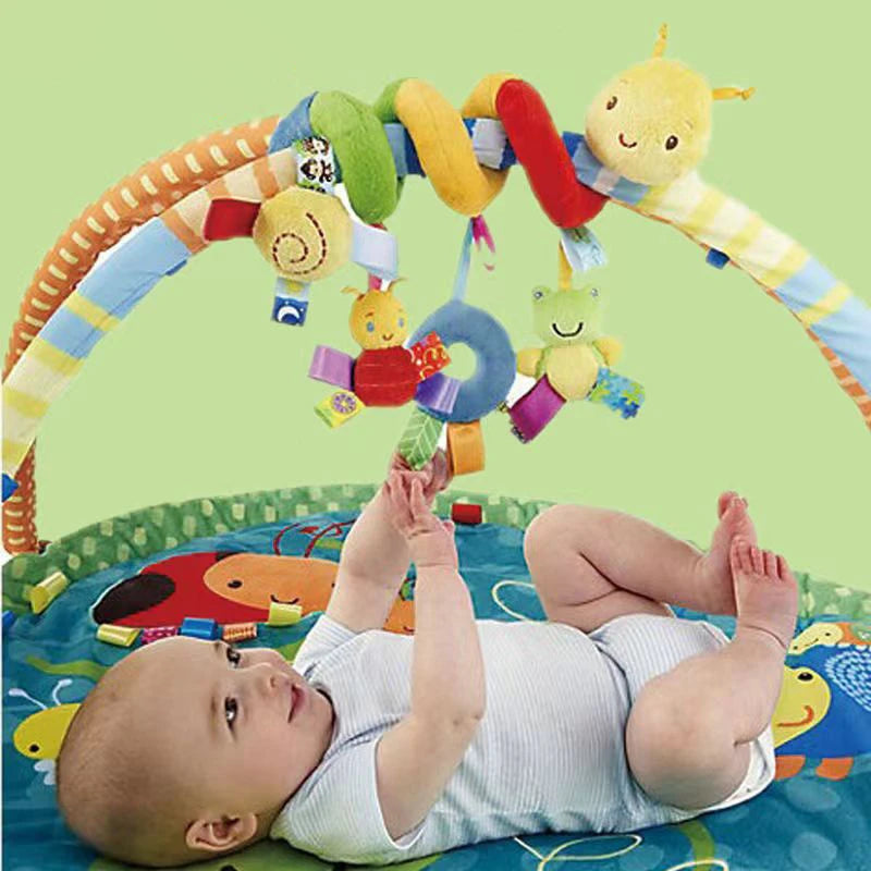 12 Styles Available, Baby Stroller, Hanging Bell, Plush, Baby color label, Bed packaging, cartoon multifunctional bed packaging - mariaestalocashop