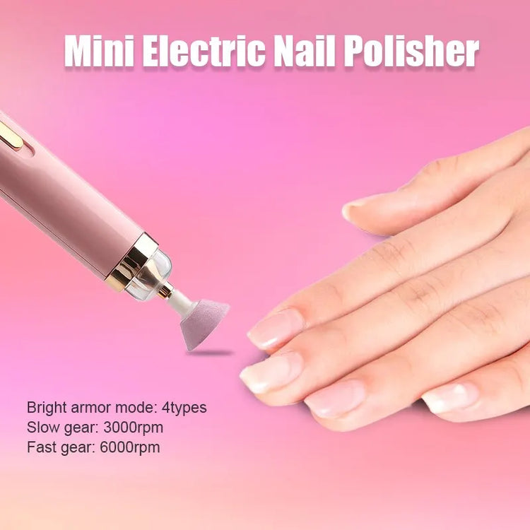 5 in 1 Electric Nail Polish Drill Machine With Light Portable Mini Electric Manicure Art Pen Tools For Gel Remover - mariaestalocashop