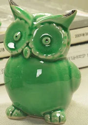 Ceramic handicrafts modern owls statue living room animal ornaments ow