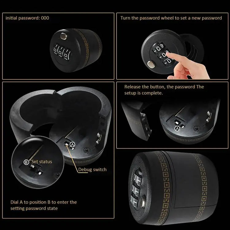 Password Code Lock For Wine Cap Digital Lock For Wine & Liquor Bottle - mariaestalocashop