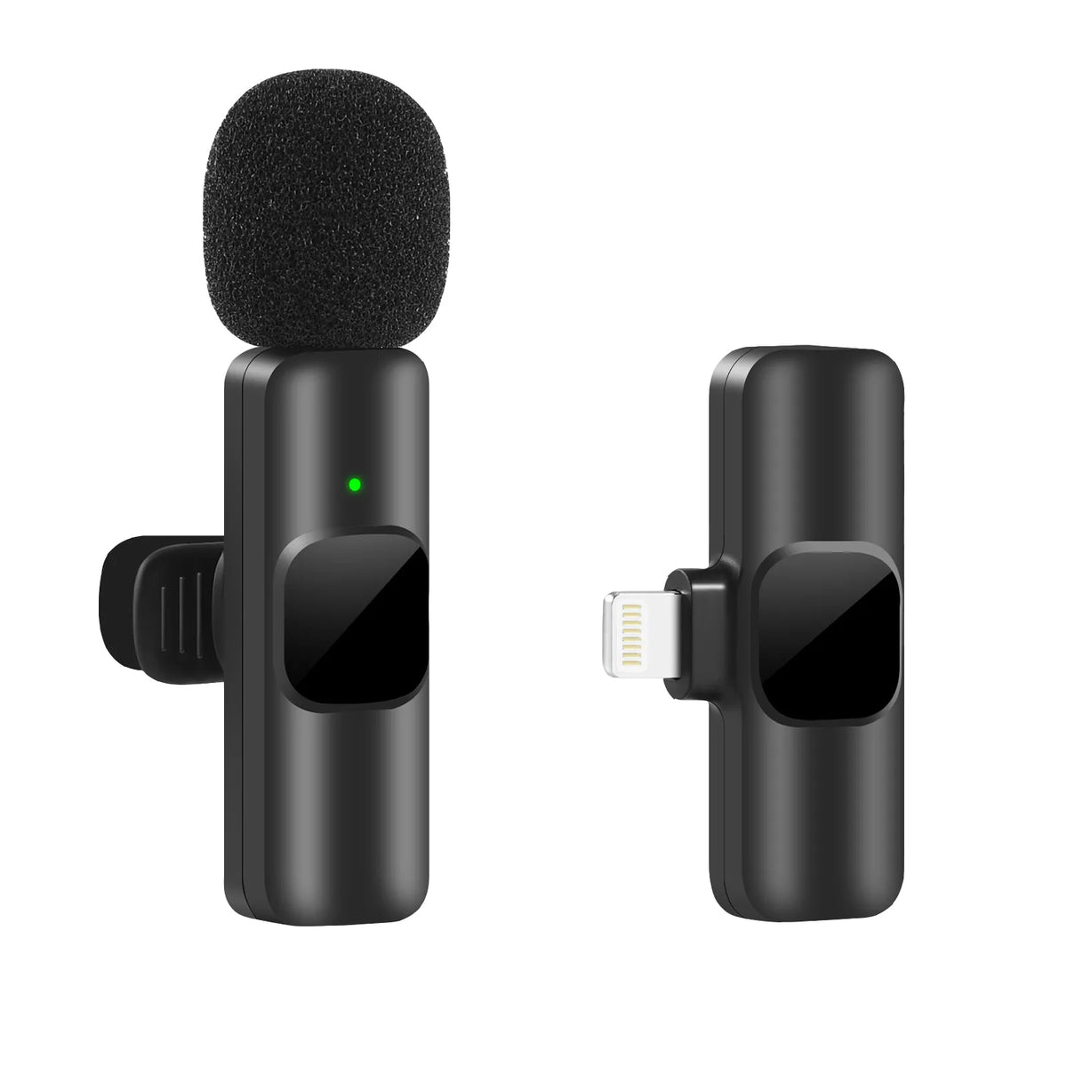New Wireless Lavalier Microphone Portable Audio Video Recording Mini Mic for iPhone Android Live Broadcast Gaming Phone Mic - mariaestalocashop