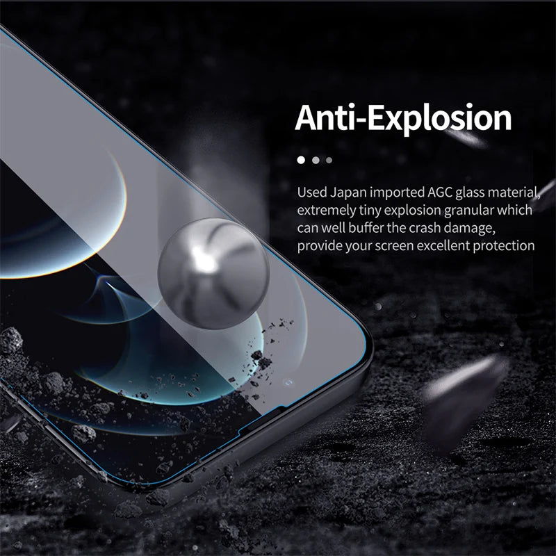 4PCS Tempered Glass for iPhone 11 12 13 14 15 Pro XR X XS Max Screen Protector on for iPhone 12 Pro Max Mini 7 8 Plus SE Glass - mariaestalocashop