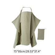 F62D Mother Outing Breastfeeding Towel Cotton Baby Feeding Cover Anti-
