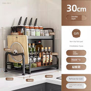 kitchen rack rag storage drain rack punch-free household seasoning    
