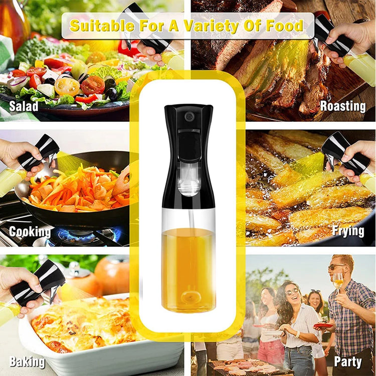 Oil Spray Bottle for Cooking Kitchen Olive Oil Sprayer for Camping BBQ Baking Vinegar Soy Sauce 200ml 300ml - mariaestalocashop