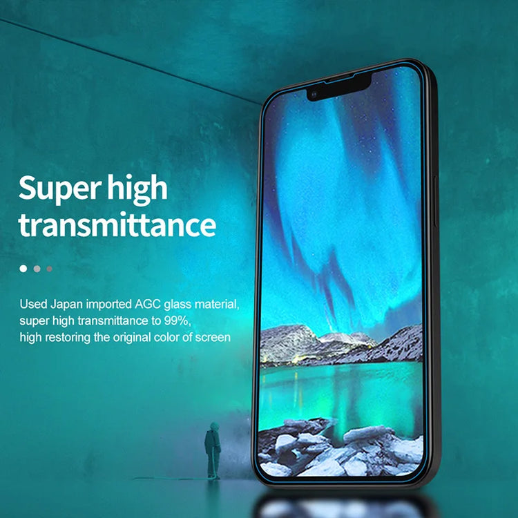 4PCS Tempered Glass for iPhone 11 12 13 14 15 Pro XR X XS Max Screen Protector on for iPhone 12 Pro Max Mini 7 8 Plus SE Glass - mariaestalocashop