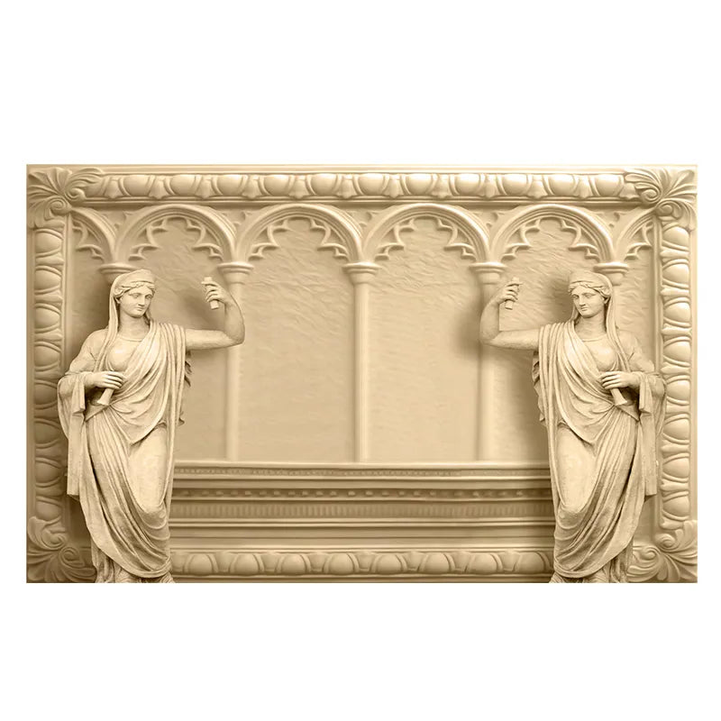 Modern Home Decor Custom 3D Mural Wallpaper Backdrop European Sculptur