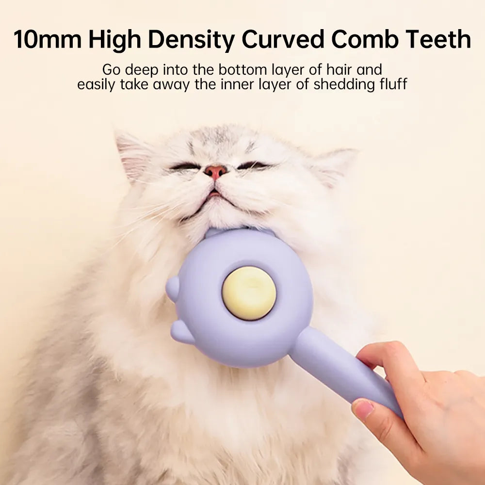 Cat Comb Massage Pet Deshedding Brush Hair Removal Cat