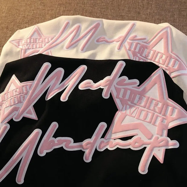 European trend retro graphic T-shirt for men and women in summer loose