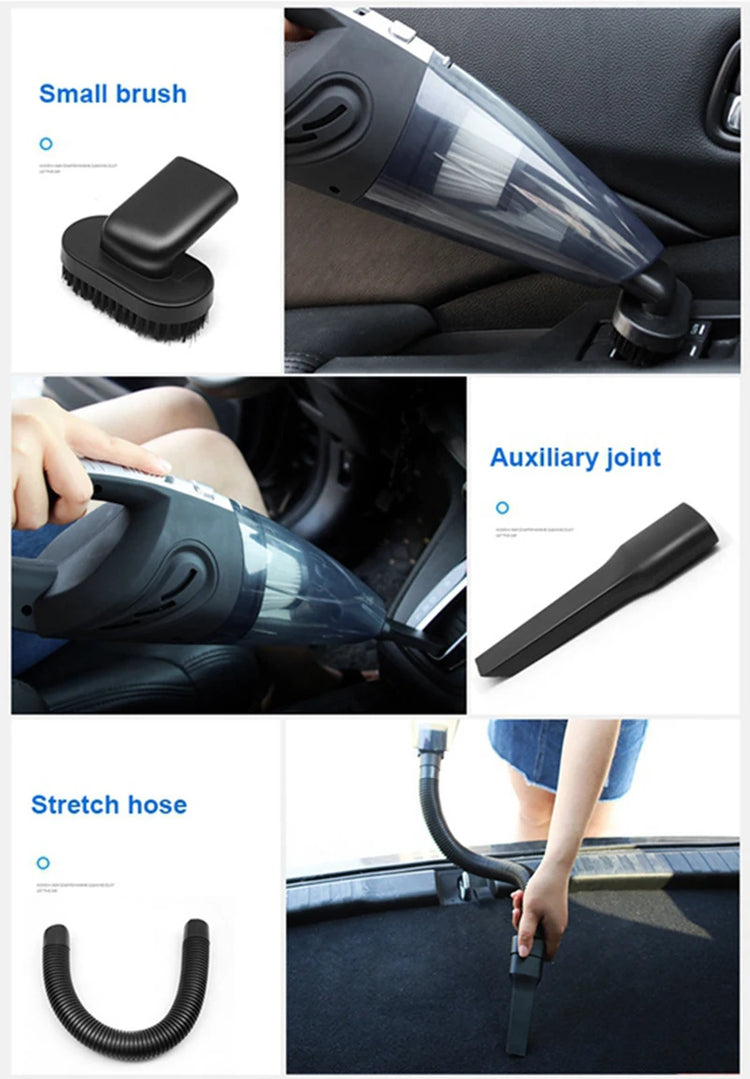 Wireless Vacuum Cleaner Powerful Cyclone Suction Rechargeable Handheld Vacuum Cleaner Quick Charge for Car Home Pet Hair - mariaestalocashop