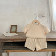 summer children clothes sets summer 2pcs baby boy shorts suit cotton