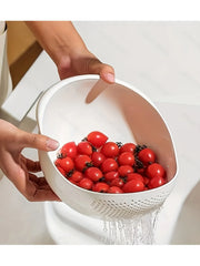 Drainage Basket Rice Filter Fruit and Vegetable Drainage Sieve Kitchen Supplies Small Tools Multi-purpose