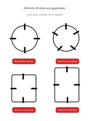 Gas Stove Bracket Gas Furnace Kitchen Racks Gas Stove Rack Pot Rack Hob Small Pot Milk Pot Non Slip Rack