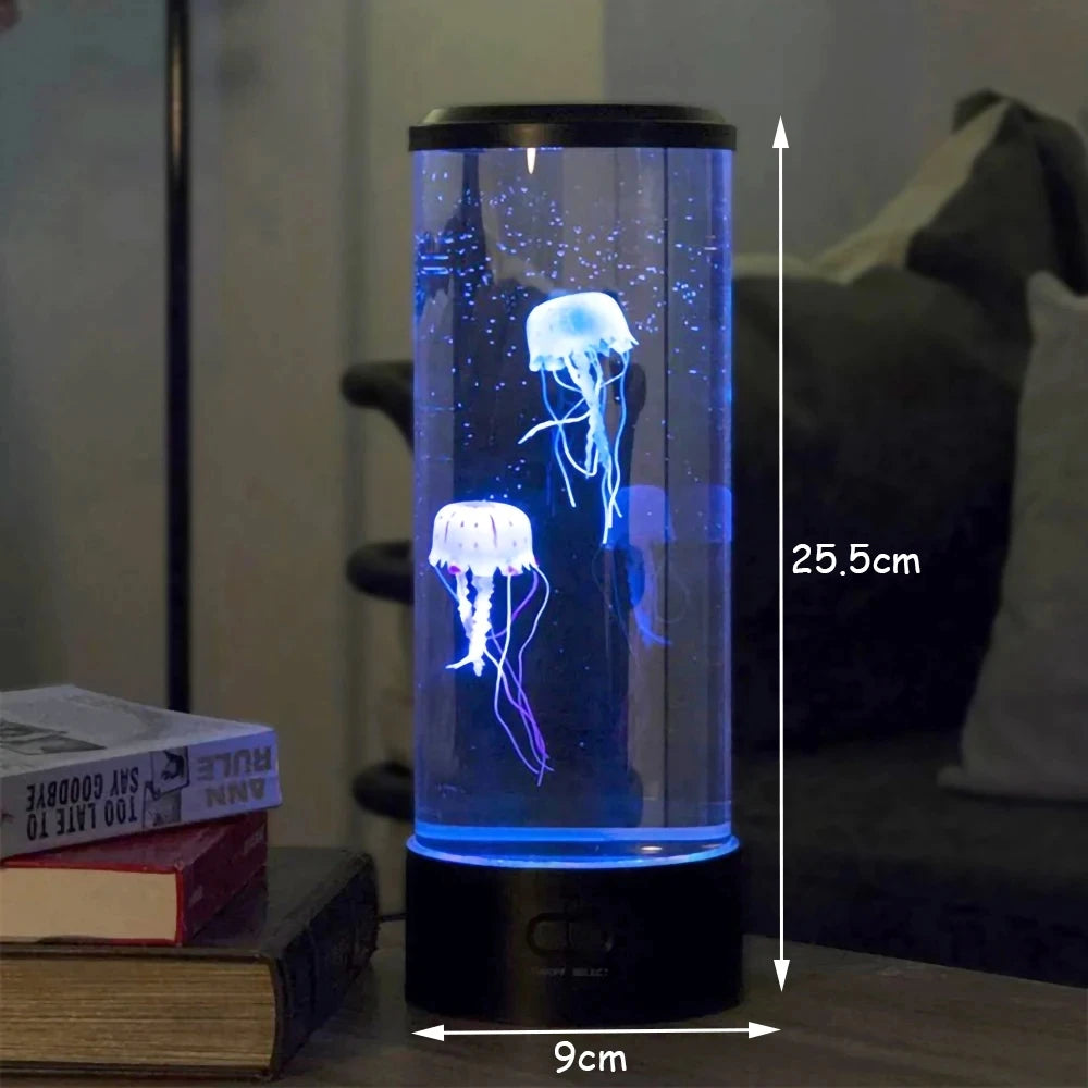 Color Changing Jellyfish Lamp Usb/Battery Powered Table Night Light Children'S Gift Home Bedroom Decor Boys Girls Birthday Gifts - mariaestalocashop