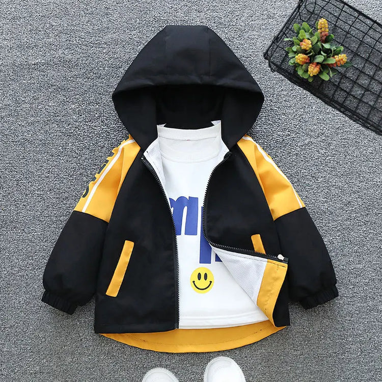 Baby Clothing Girl Thin Jacket New Autumn Fashion Clothing Boy Cardigan Zipper Hooded Jacket Children's Style Jacket - mariaestalocashop