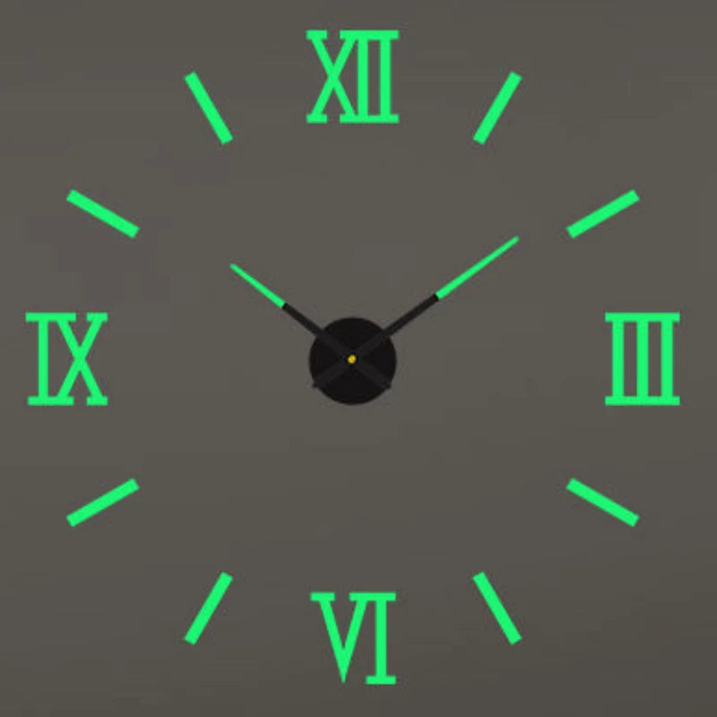 2023 Modern Design Large Wall Clock 3D DIY Quartz Clocks Fashion Watches Acrylic Mirror Stickers Living Room Home Decor Horloge - mariaestalocashop