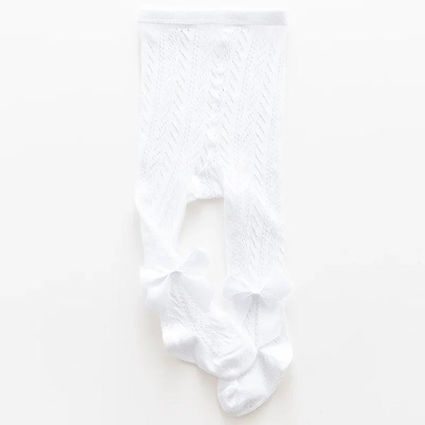 Summer Girls Stockings Hollow Bow Tights For Kids Fishnet Clothing Tod