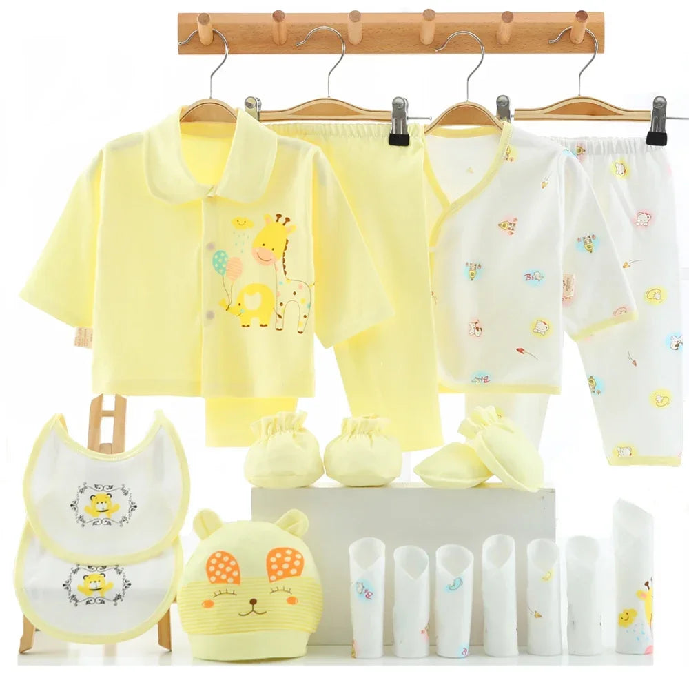 18 Pcs Newborn Baby Girl Clothes Sets 0-6 Months Cotton Infant Girl Se