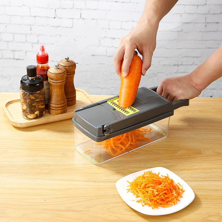 Multifunctional Vegetable Chopper Onion Chopper Handle Food Grate Food Chopper Kitchen Vegetable Slicer Dicer Cut - mariaestalocashop