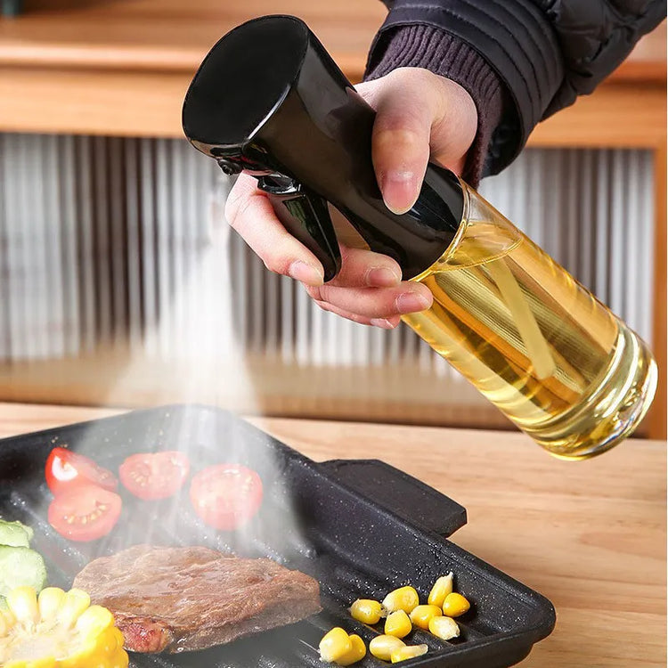 Oil Spray Bottle for Cooking Kitchen Olive Oil Sprayer for Camping BBQ Baking Vinegar Soy Sauce 200ml 300ml - mariaestalocashop