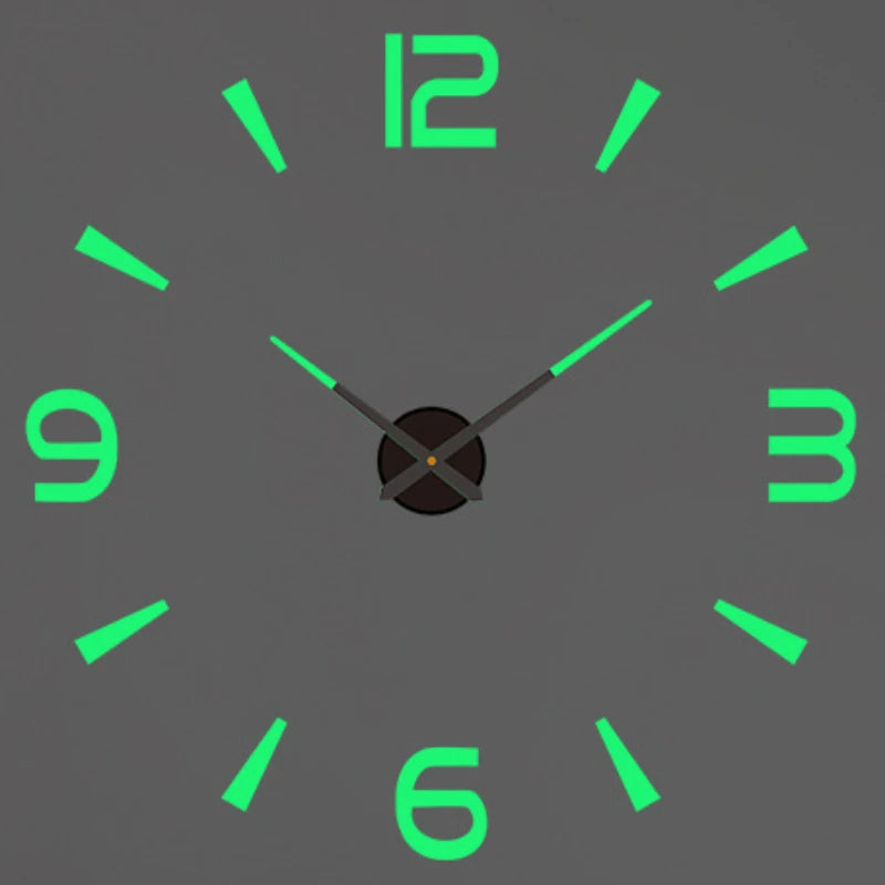 2023 Modern Design Large Wall Clock 3D DIY Quartz Clocks Fashion Watches Acrylic Mirror Stickers Living Room Home Decor Horloge - mariaestalocashop