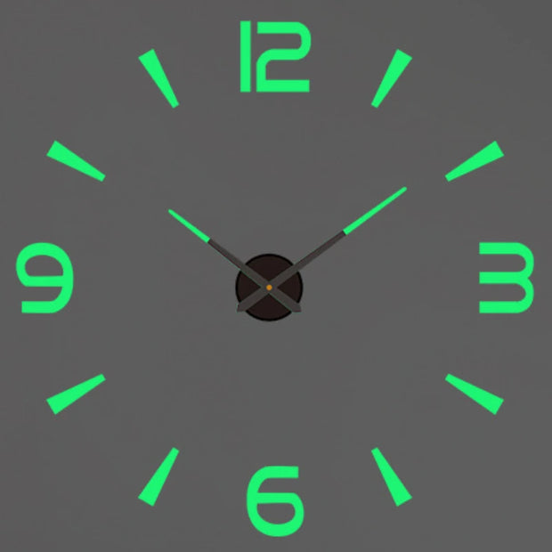 2023 Modern Design Large Wall Clock 3D DIY Quartz Clocks Fashion Watches Acrylic Mirror Stickers Living Room Home Decor Horloge